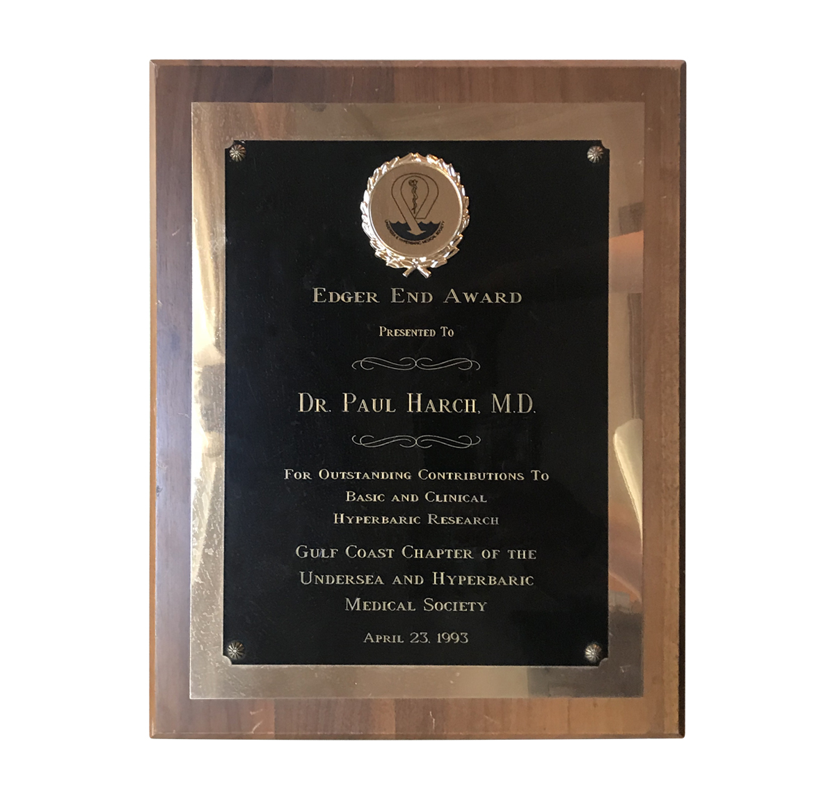 dr paul harch edger end award